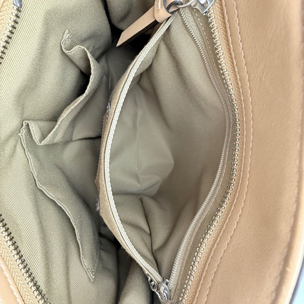 Coach Hampton Leather Satchel Handbag Purse Tan Camel F11199 - Picture 15 of 16